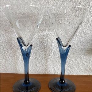 Courvoisier Blue Stem Cognac Glasses